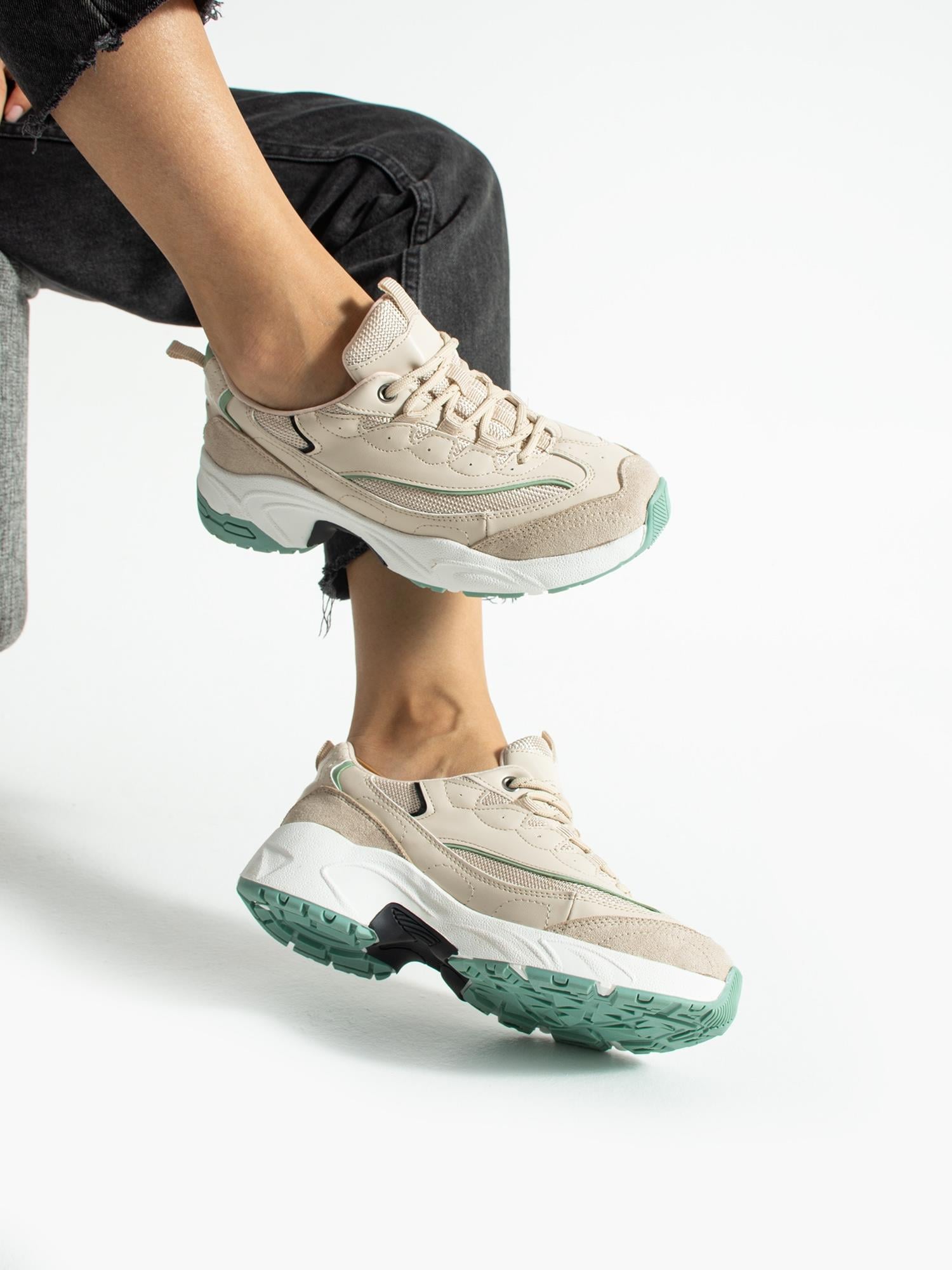 PİKA Krem Kadın Sneakers