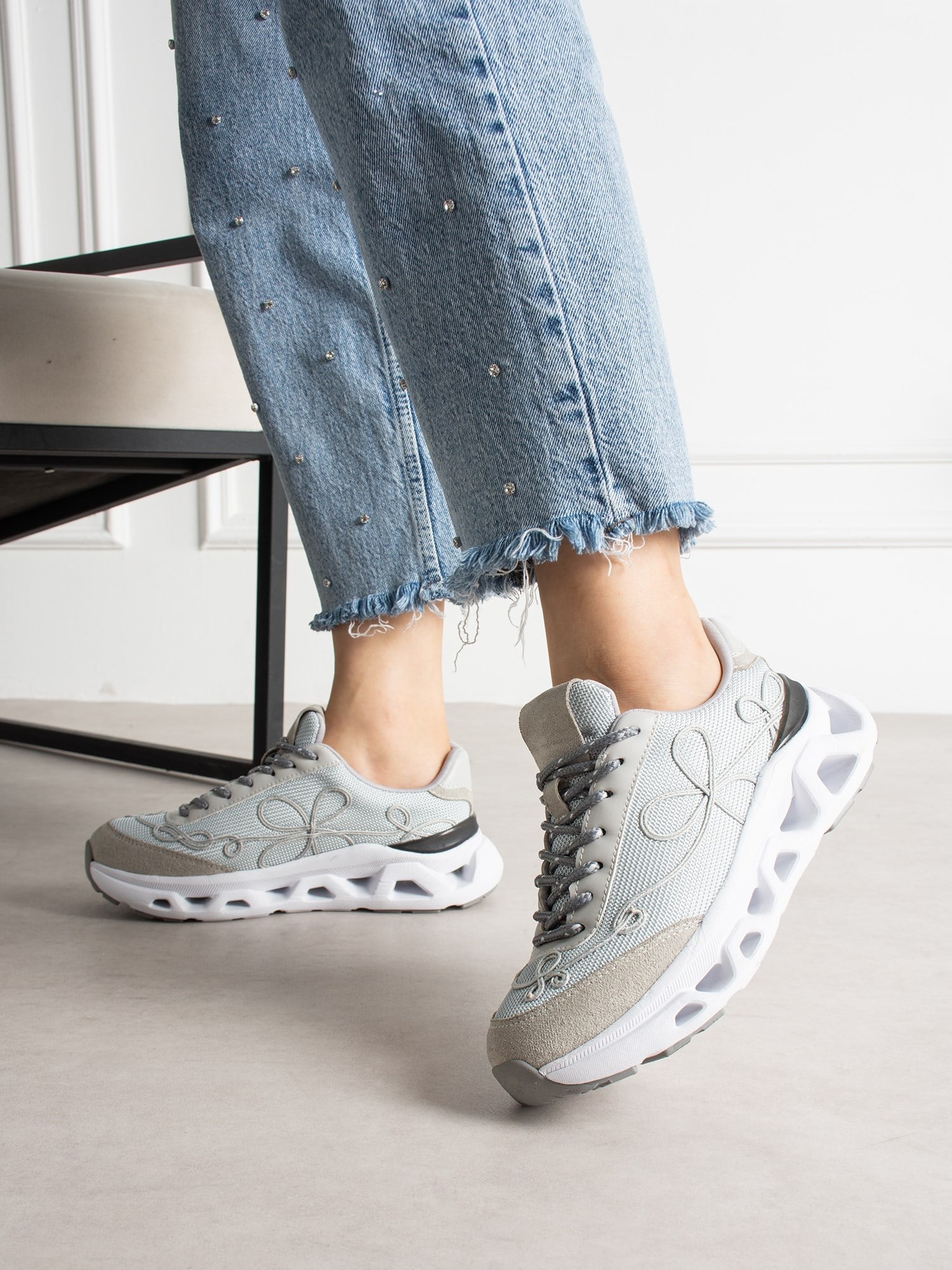 TOMRİS Gri Kadın Sneakers