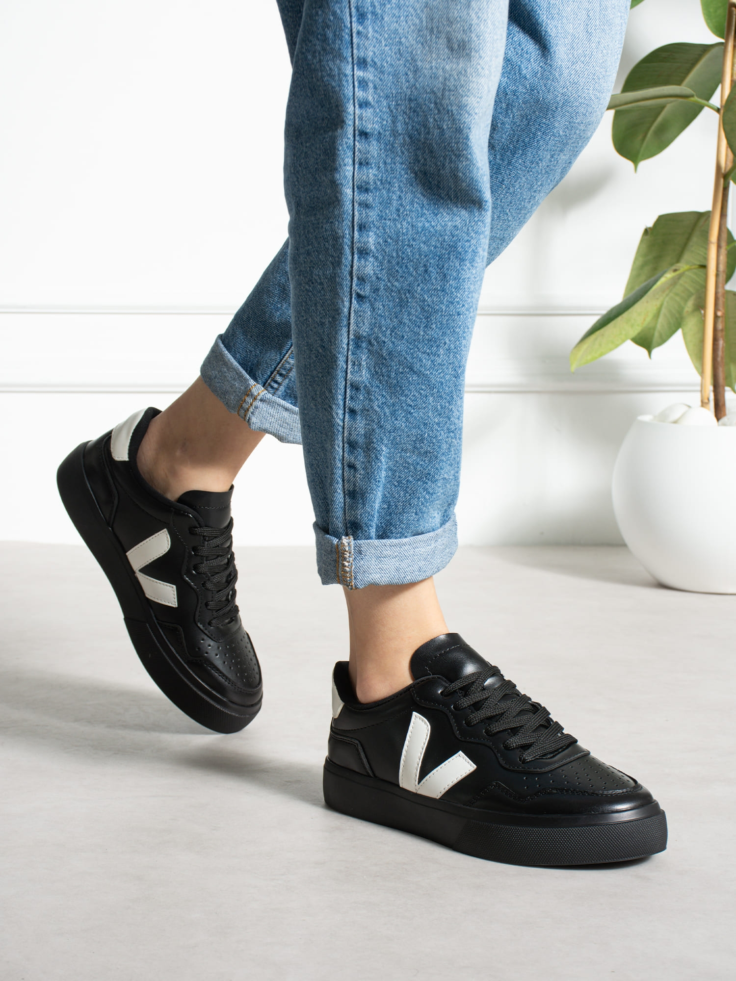 VENTO Siyah Kadın Sneakers