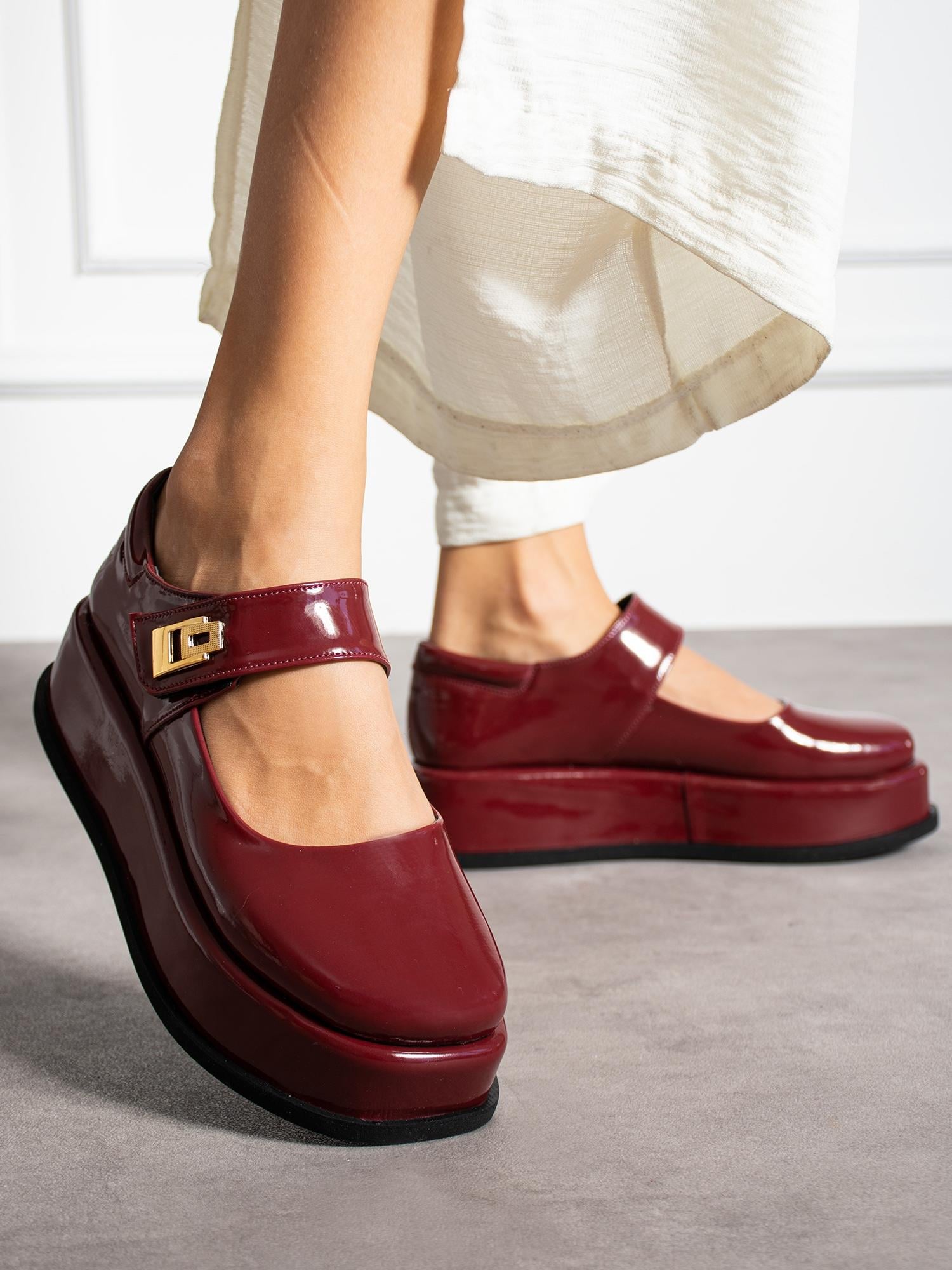 WEST Bordo Rugan Kadın Loafer