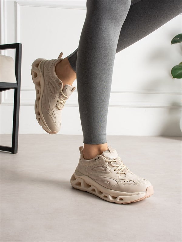 CHUNKY Krem Kadın Sneakers