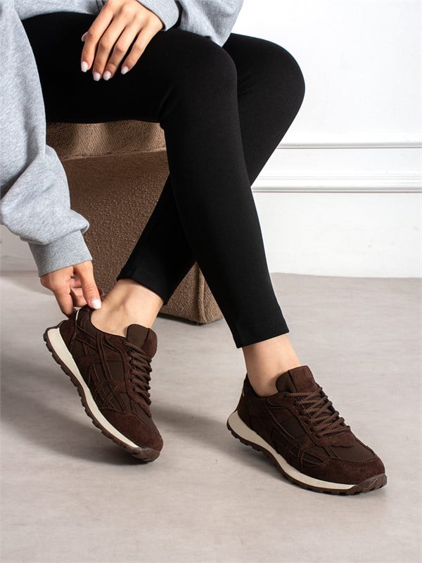 ELVİA Kahve Kadın Sneakers