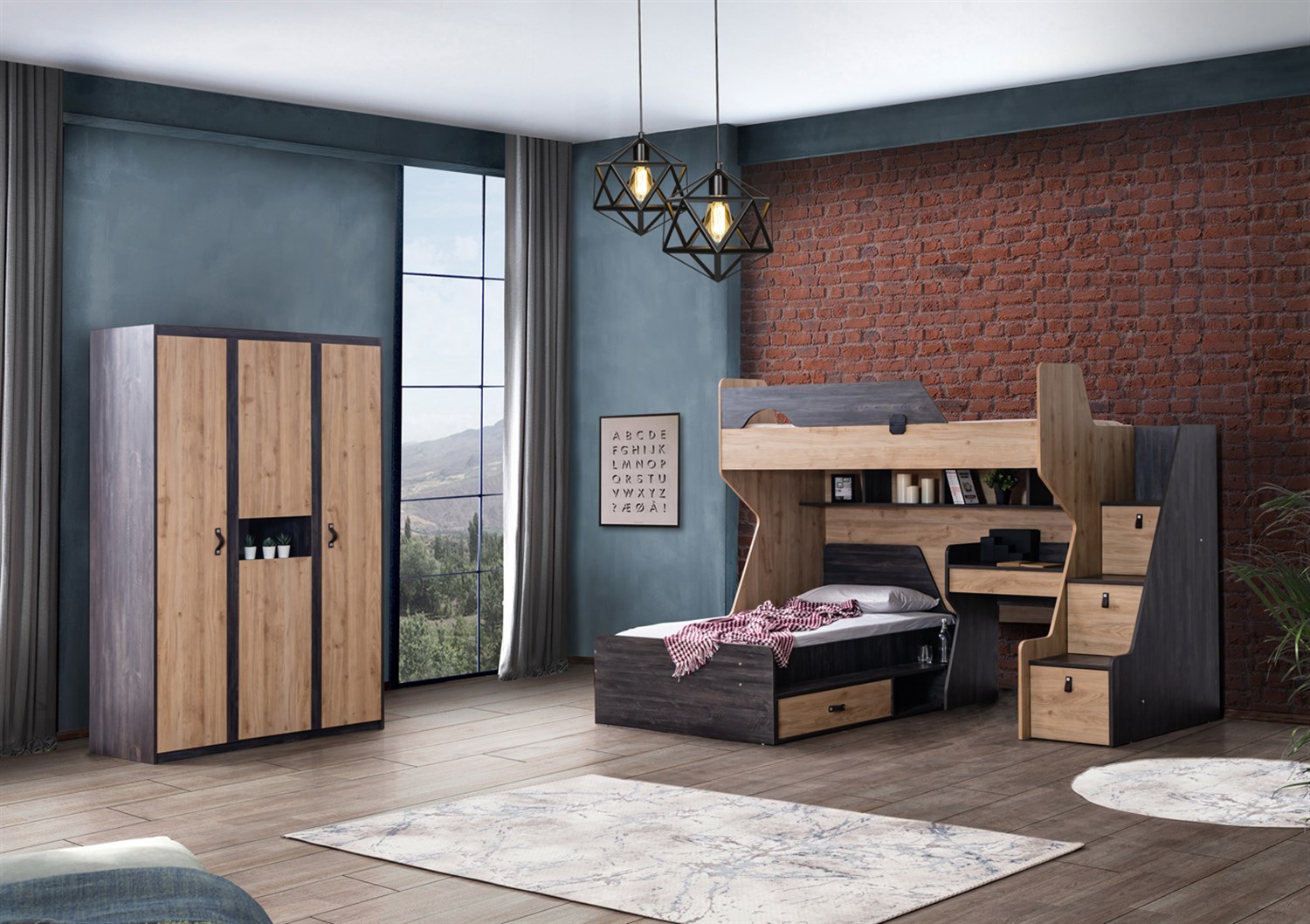 Aktif Genç Odası Ranzalı