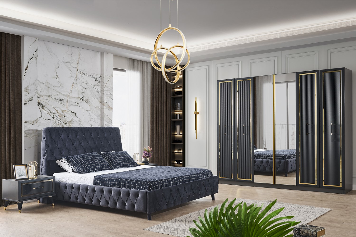 Elegance Yatak Odası Antrasit