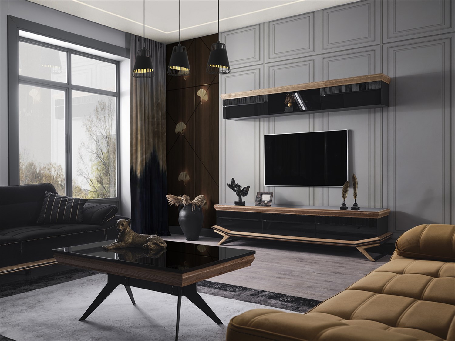 Okyanus Orta Sehpa Ahşap