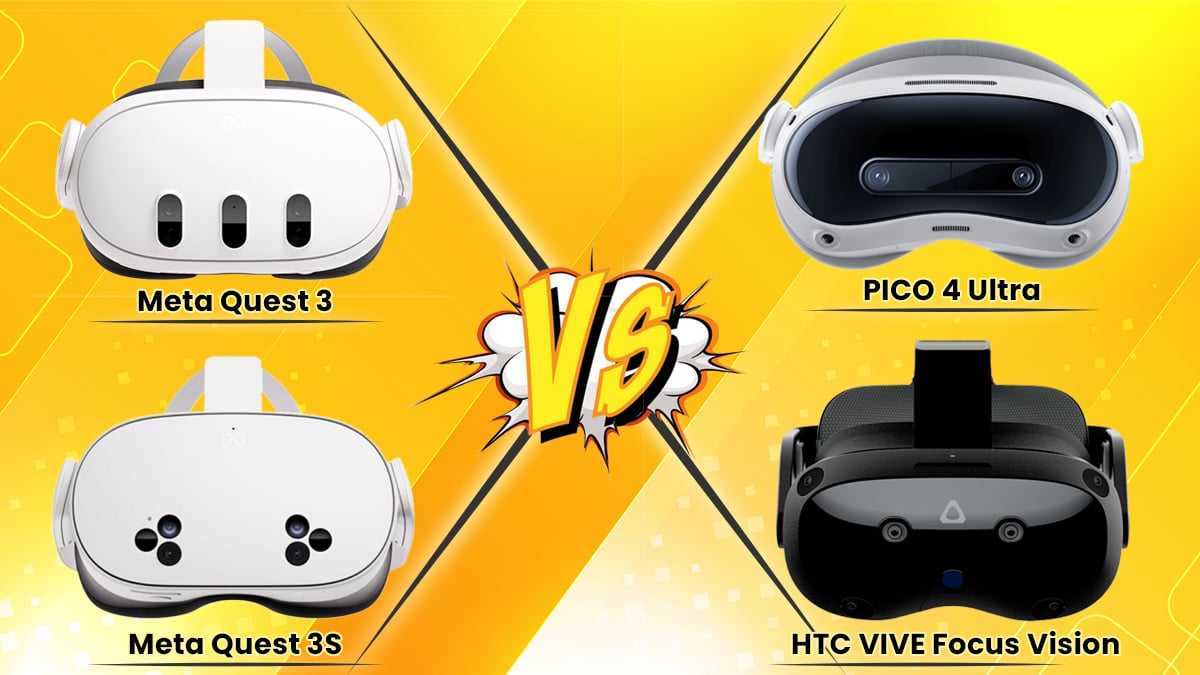 Meta Quest 3, Meta Quest 3S, PICO 4 Ultra, HTC VIVE Focus Vision Karşılaştırma