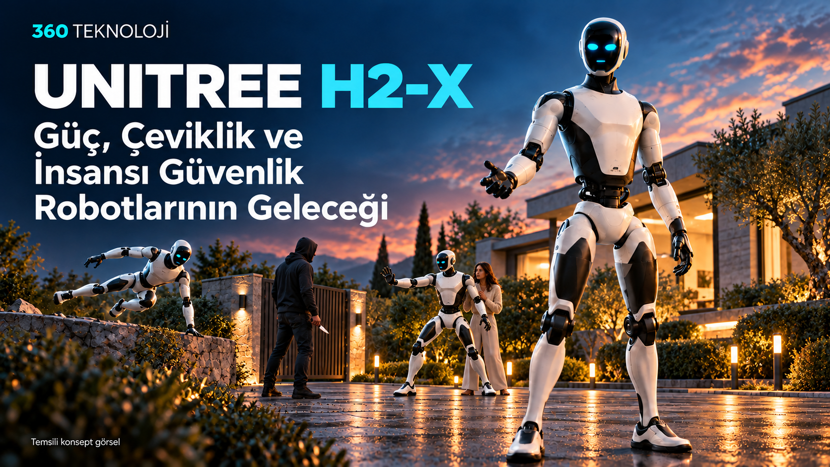 Unitree H2-X: Güç, Çeviklik ve İnsansı Güvenlik Robotlarının Geleceği