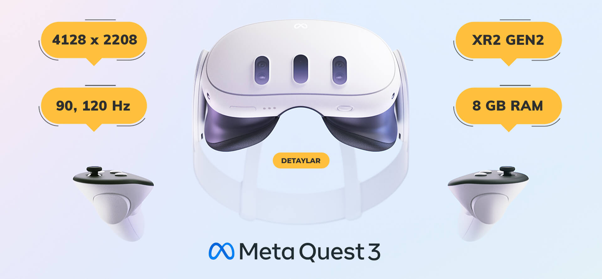 Meta Quest 3 128 / 512 GB Fiyatı ve Özellikleri