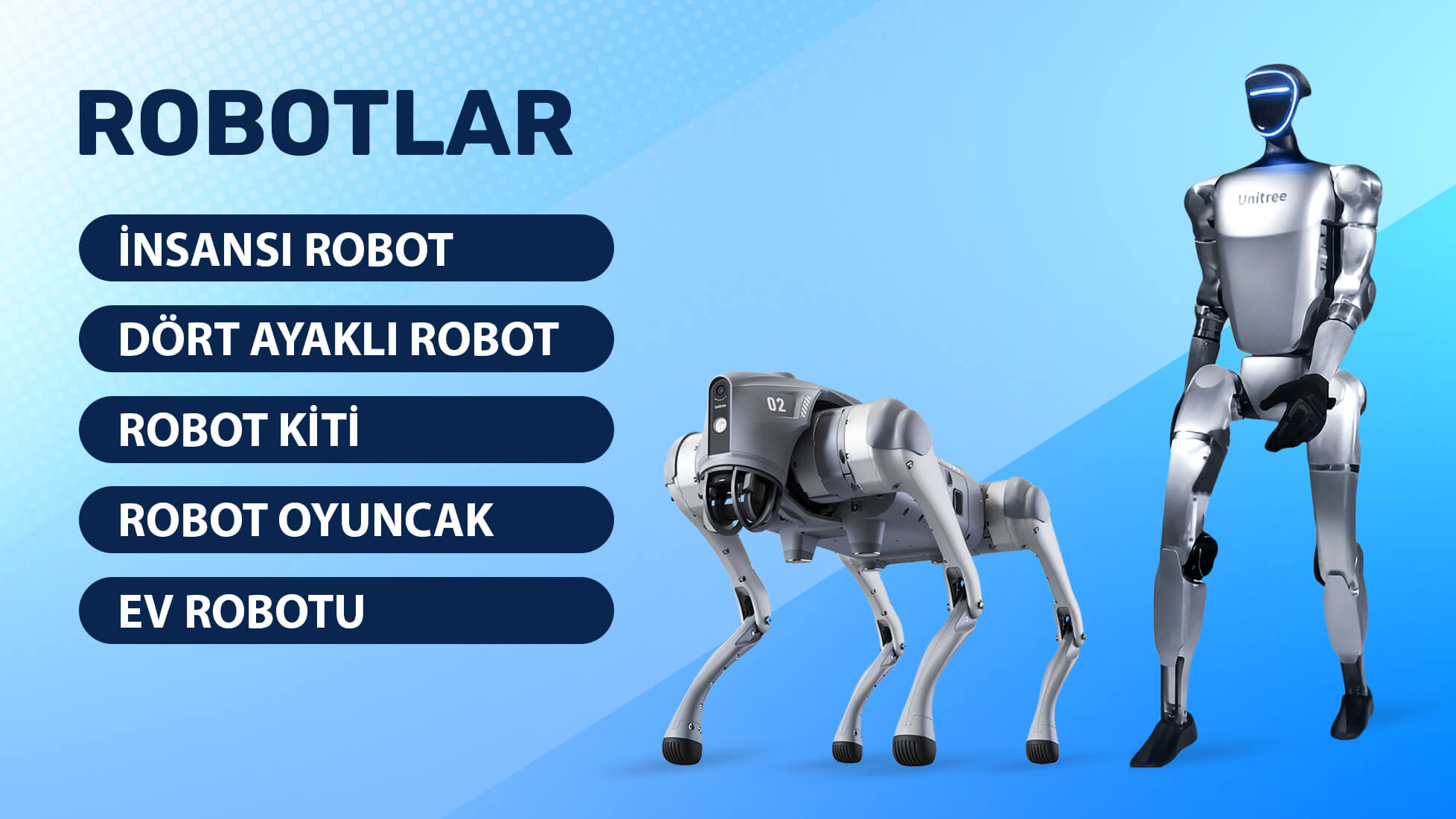 Robotlar, Robot Kitleri, Robot Oyuncaklar, Ev Robotları