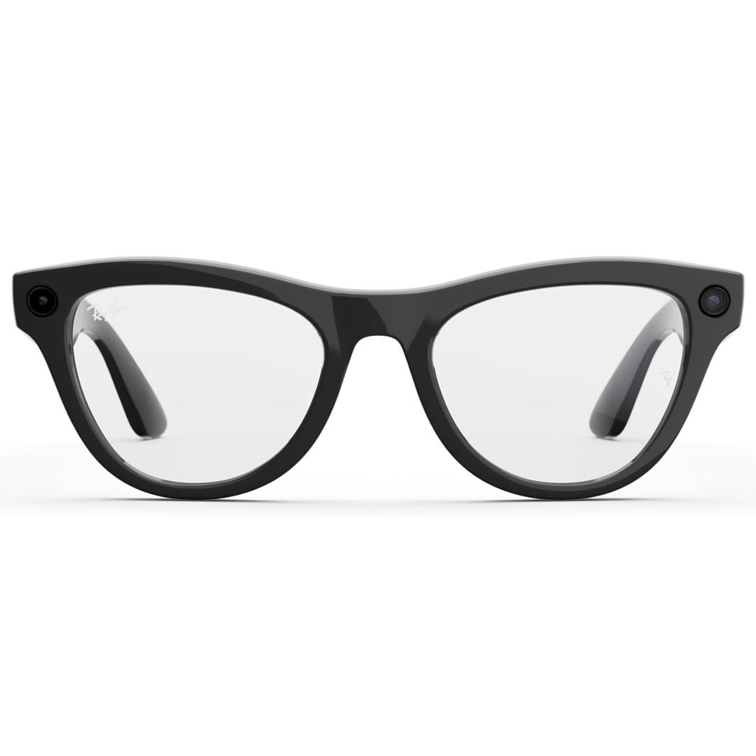 Ray-Ban Meta Skyler Kameralı Yapay Zekalı Akıllı Gözlük Shiny Shiny Black Clear 52 Beden