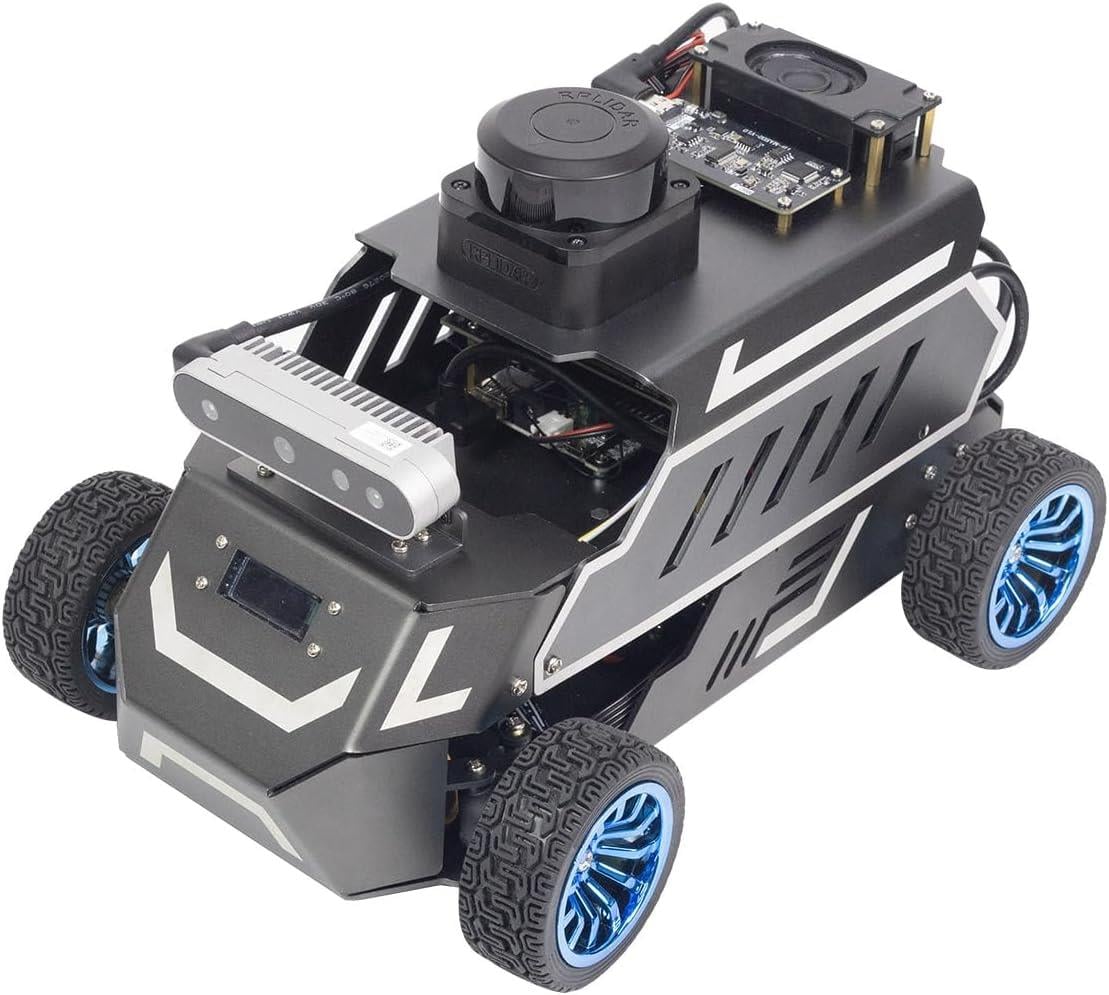 Yahboom Rosmaster A1 AI Large Model ROS2 Ackerman Şasi Robot Araba Ultimate Kit Jetson Orin Nano Super 8GB Dahil