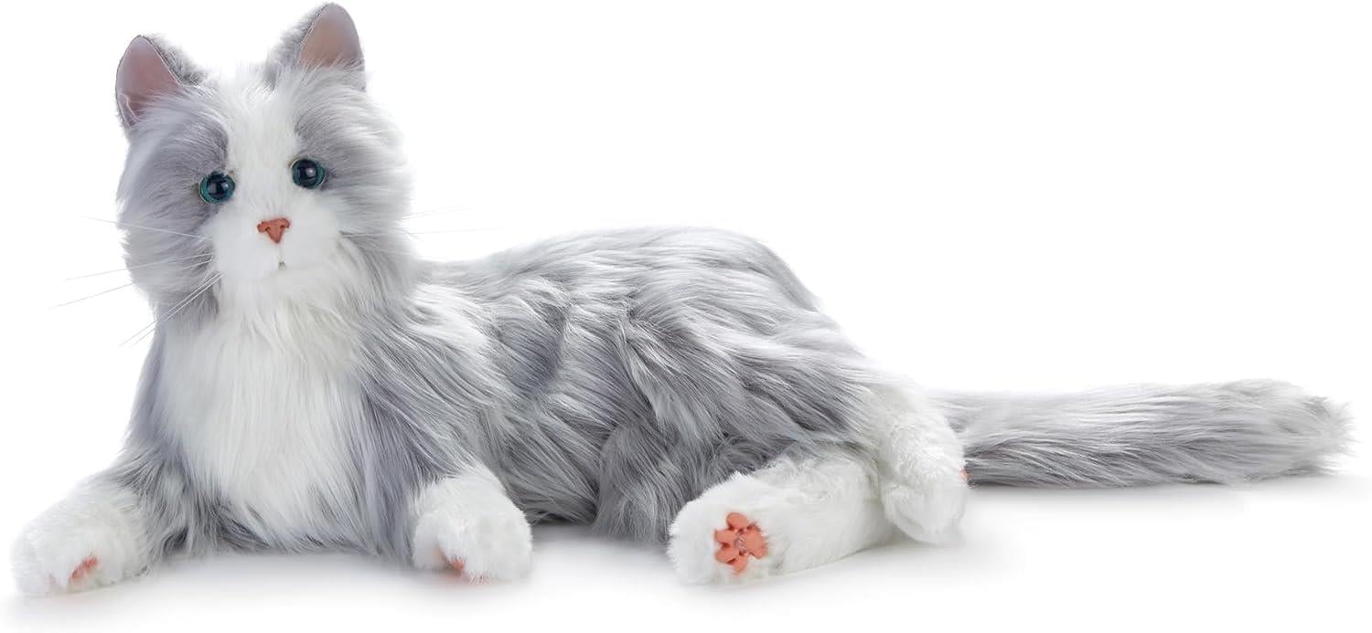 JOY FOR ALL Gerçekçi Etkileşimli Gümüş Renk Kedi