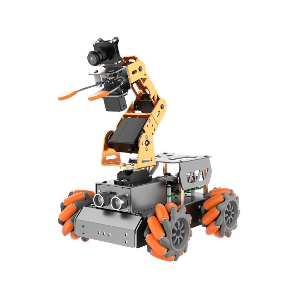 Hiwonder MasterPi AI Görüş Robot Kolu Mecanum Tekerlekli Araba Açık Kaynaklı - RPi 4B Dahil Değil