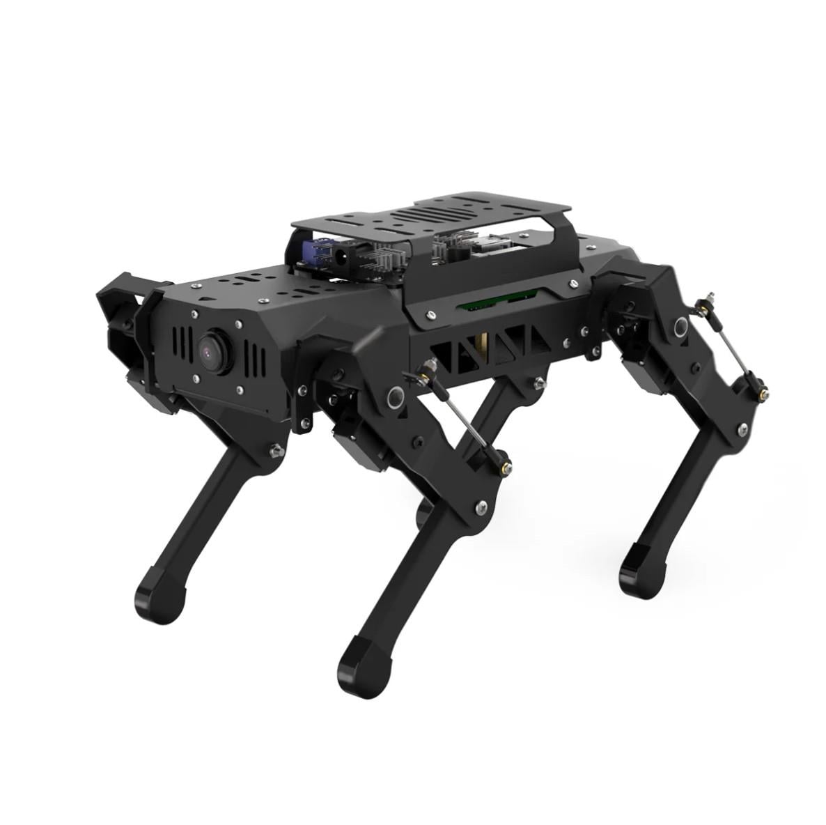Hiwonder PuppyPi RPi ROS ile Güçlendirilmiş AI Görüş Dört Ayaklı Robot Açık Kaynak Robot Köpek (RPi 4B 4GB ile Standart Kit)