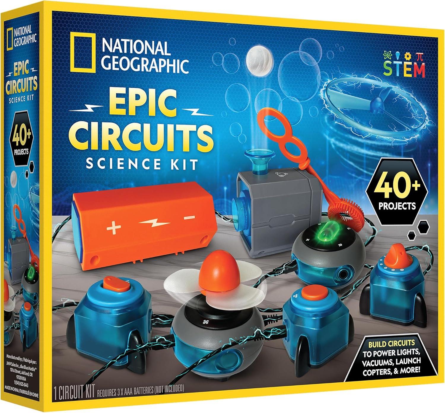 National Geographic Epic Circuits Bilim Seti - 40 Elektrik Devresi STEM Seti