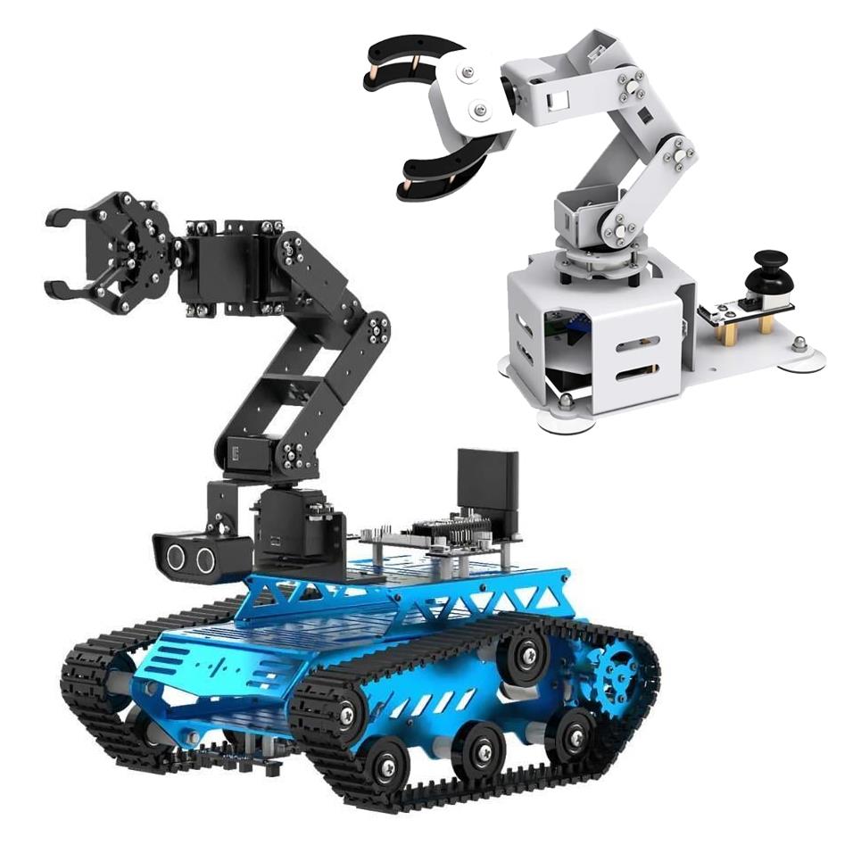 Hiwonder Tankbot Track Robotik Kollu Robot Araba STM32 Programlama (Senkronizasyon Kontrol Cihazı Dahil)