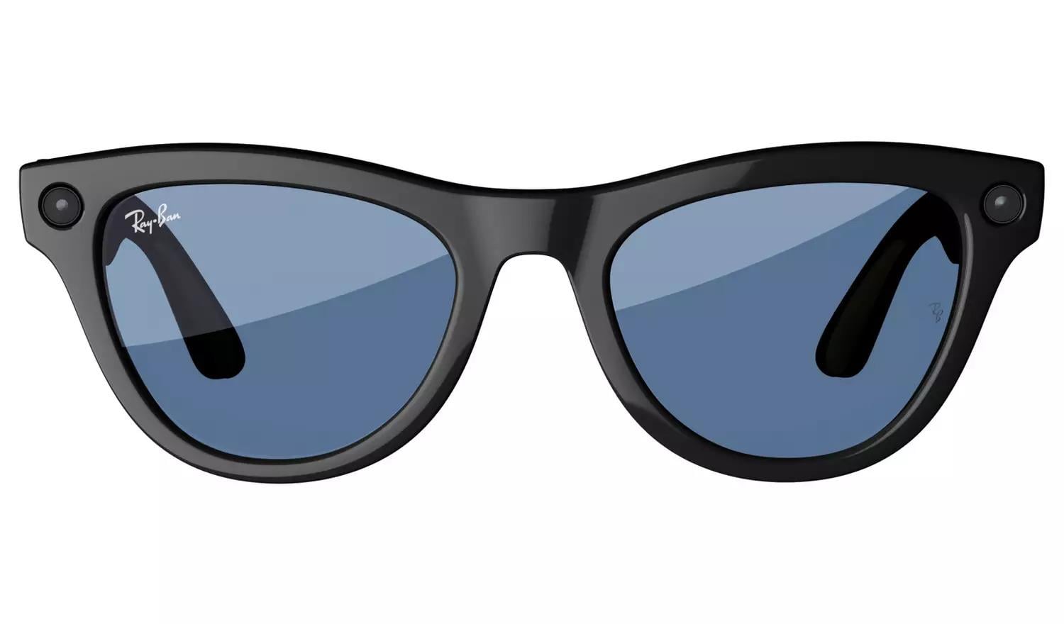 Ray-Ban Meta Skyler Ai Destekli Akıllı Gözlük Shiny Black Transitions Cerulean Blue 52 Beden
