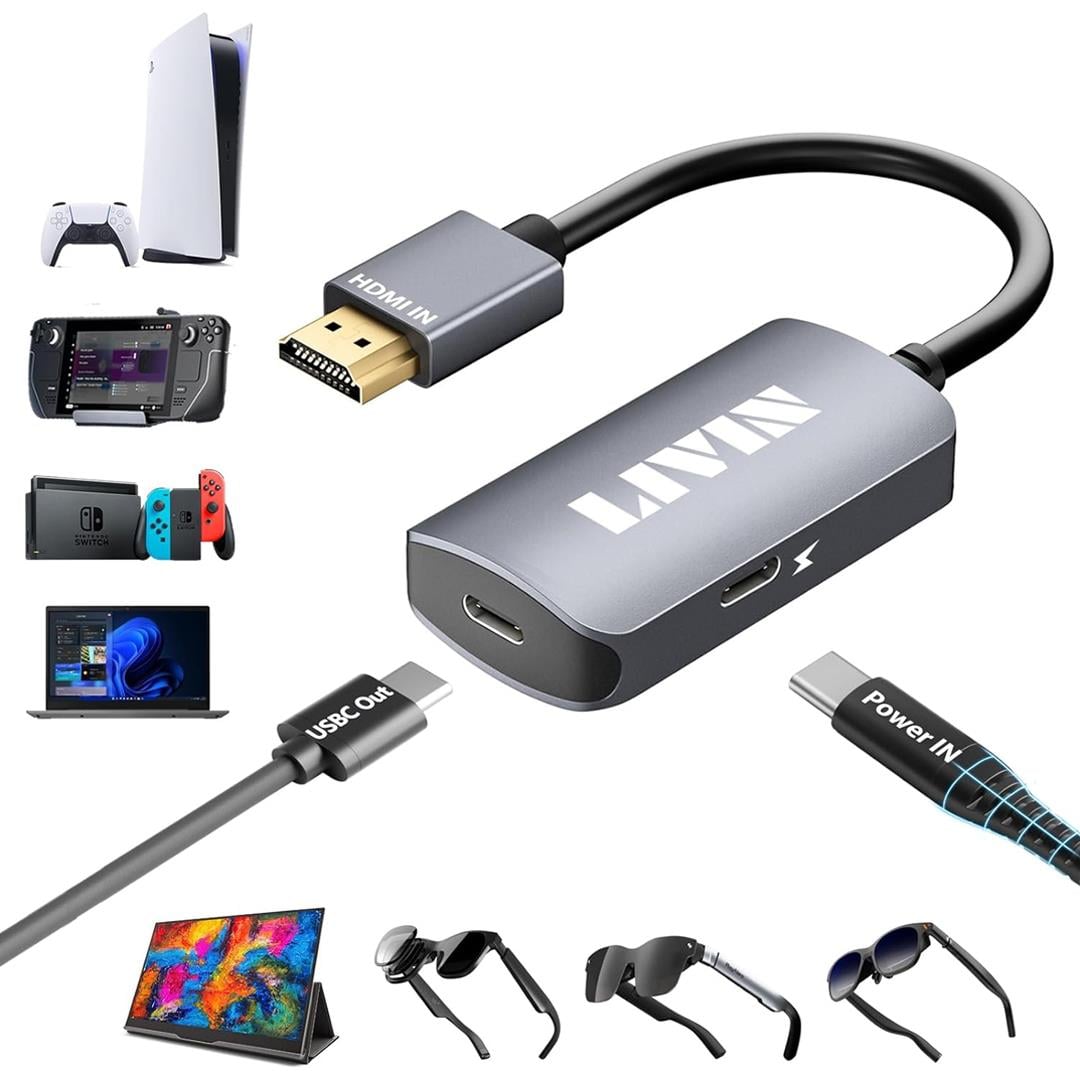 Livin HDMI to USB C Adaptörü 4K 60Hz