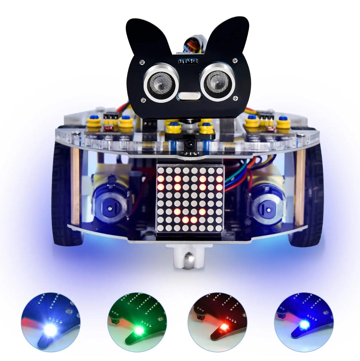 Keyestudio Beetlebot Arduino STEM 3'ü 1 Arada Çizgi İzleyen Robot Araba Kiti
