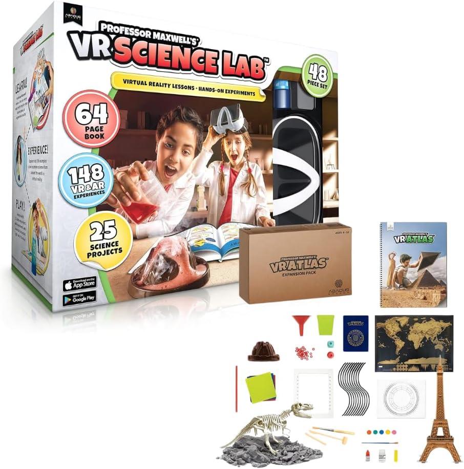 Profesör Maxwell VR Science Lab Ve VR Atlas STEM Bundle Seti