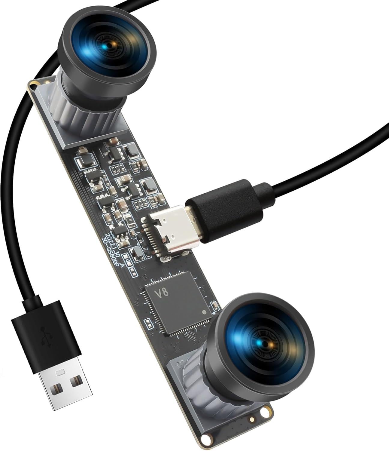 MMlove Monokrom Global Shutter USB 3D Stereo Kamera Modülü