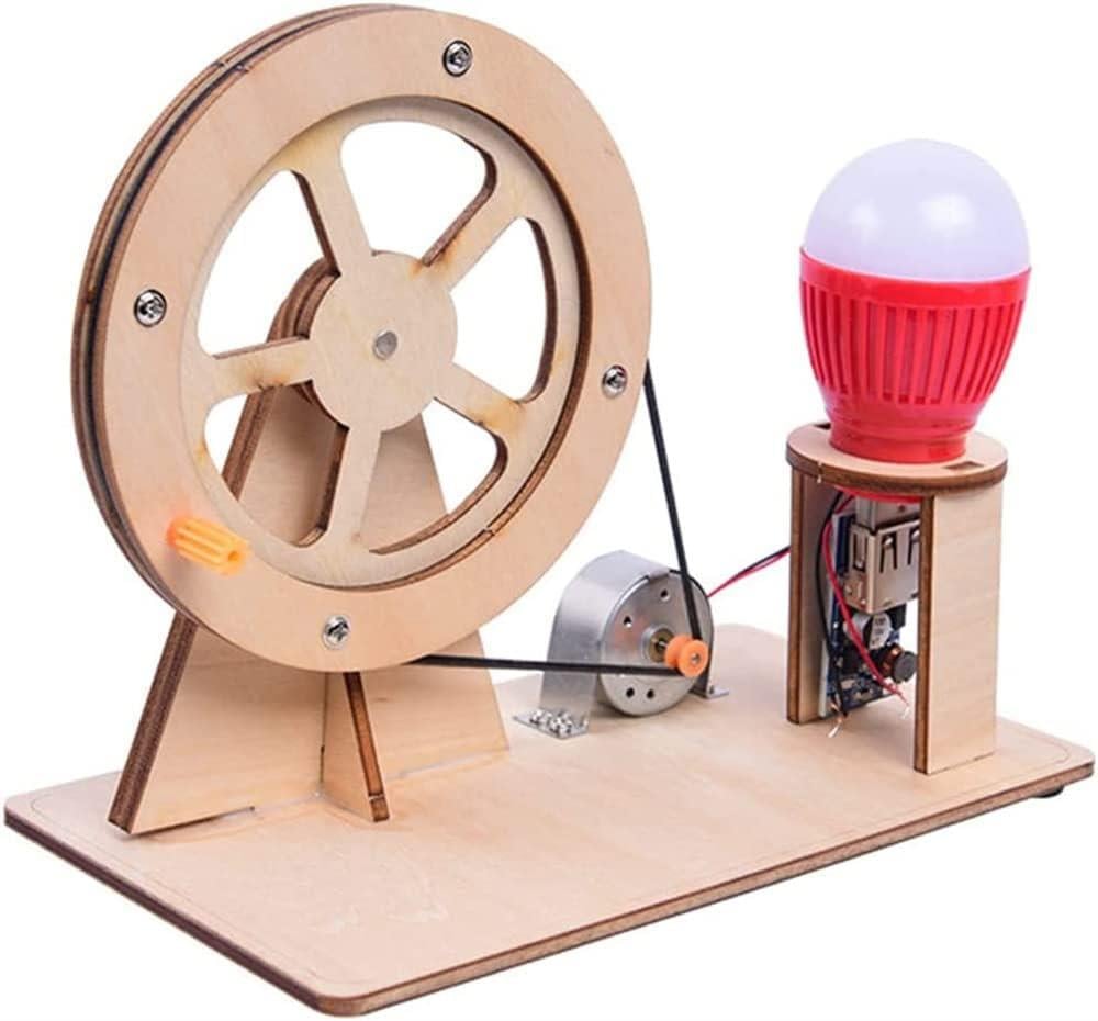 Ahşap Elektrik Jeneratörü DIY Kendin Yap STEM Deney Seti