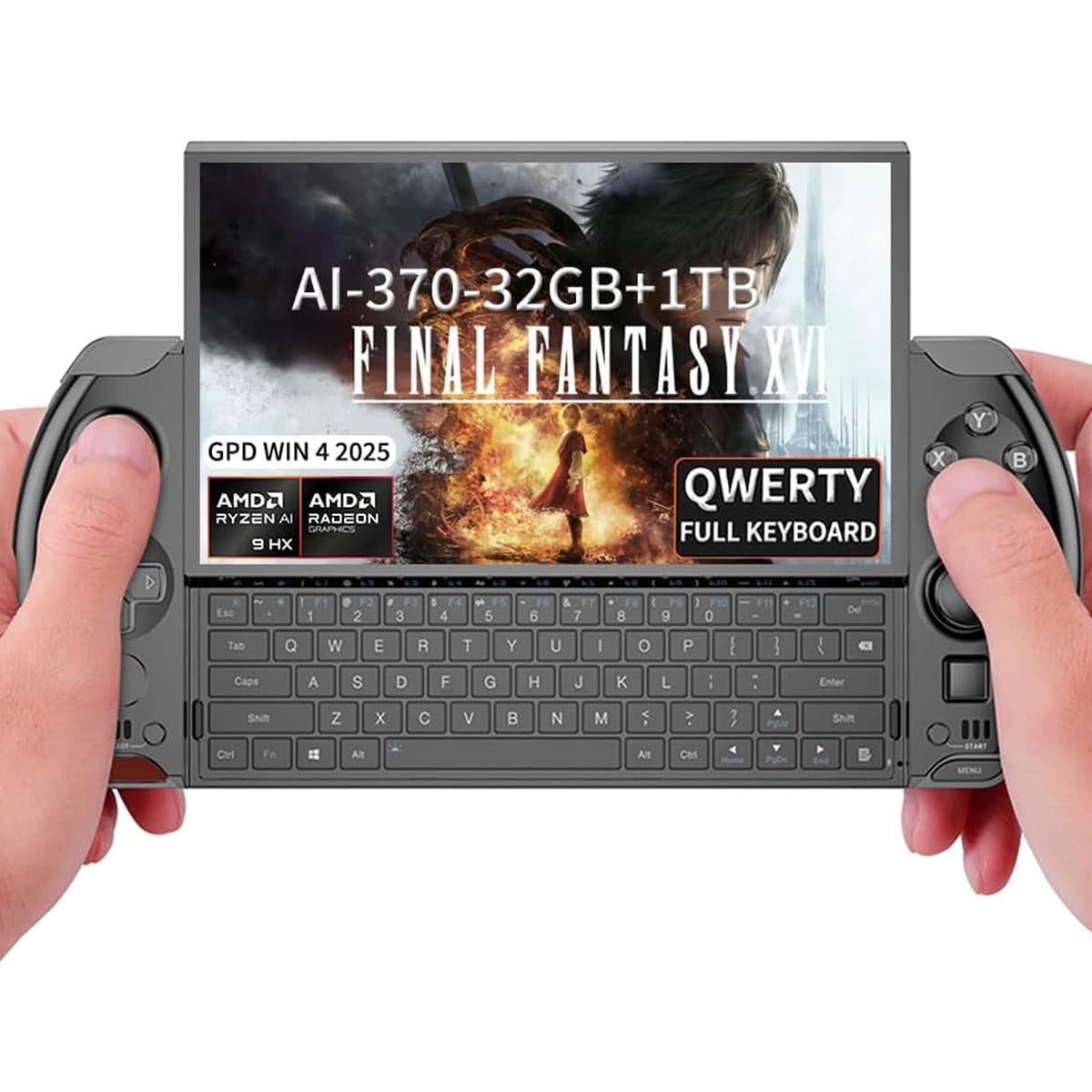 GPD Win 4 2025 AMD Ryzen AI 9 HX 370 32G RAM 1 TB SSD 1920x1080 Win 11 El Oyun Konsolu Mini Bilgisayar
