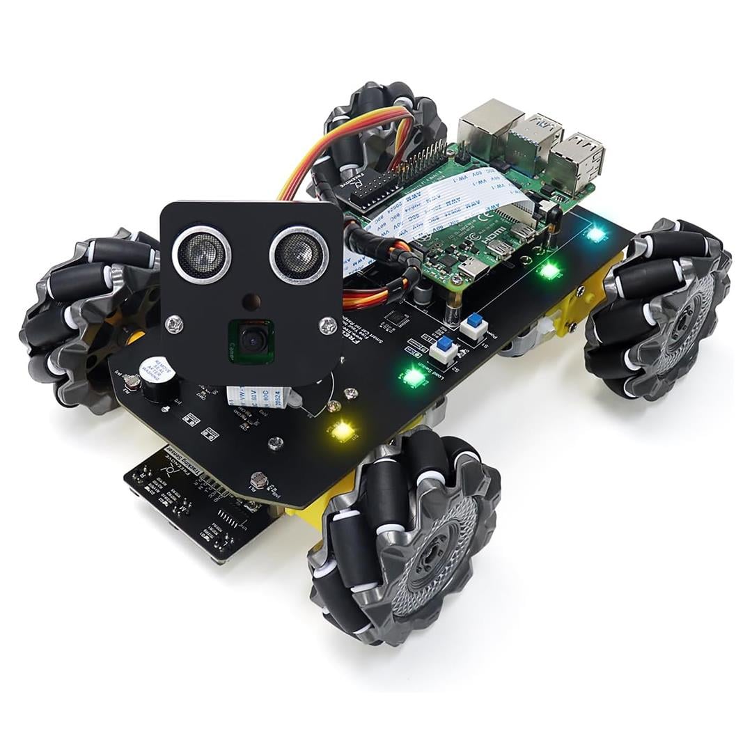 Freenove Mecanum Tekerlek Raspberry Pi 5 4B 3B Araba Kiti