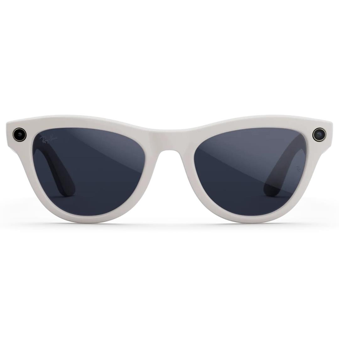 Ray-Ban Meta Skyler Kameralı Yapay Zekalı Akıllı Gözlük Shiny Chalky Gray Clear to Sapphire Transitions 52 Beden
