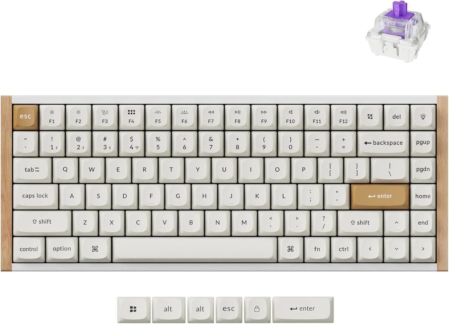Keychron K2 HE Kablosuz Mekanik Klavye Special Edition Beyaz
