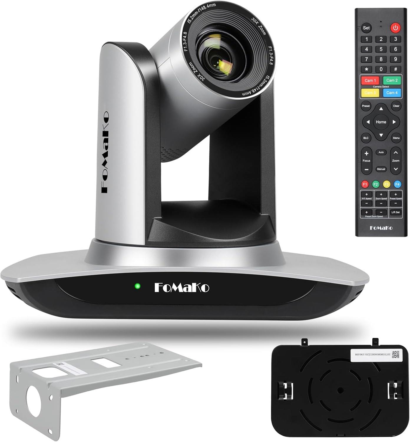 FoMaKo AI Otomatik İzleme 30x Optik Zoom Pan Tilt Zoom PTZ Kamera FMK30UH