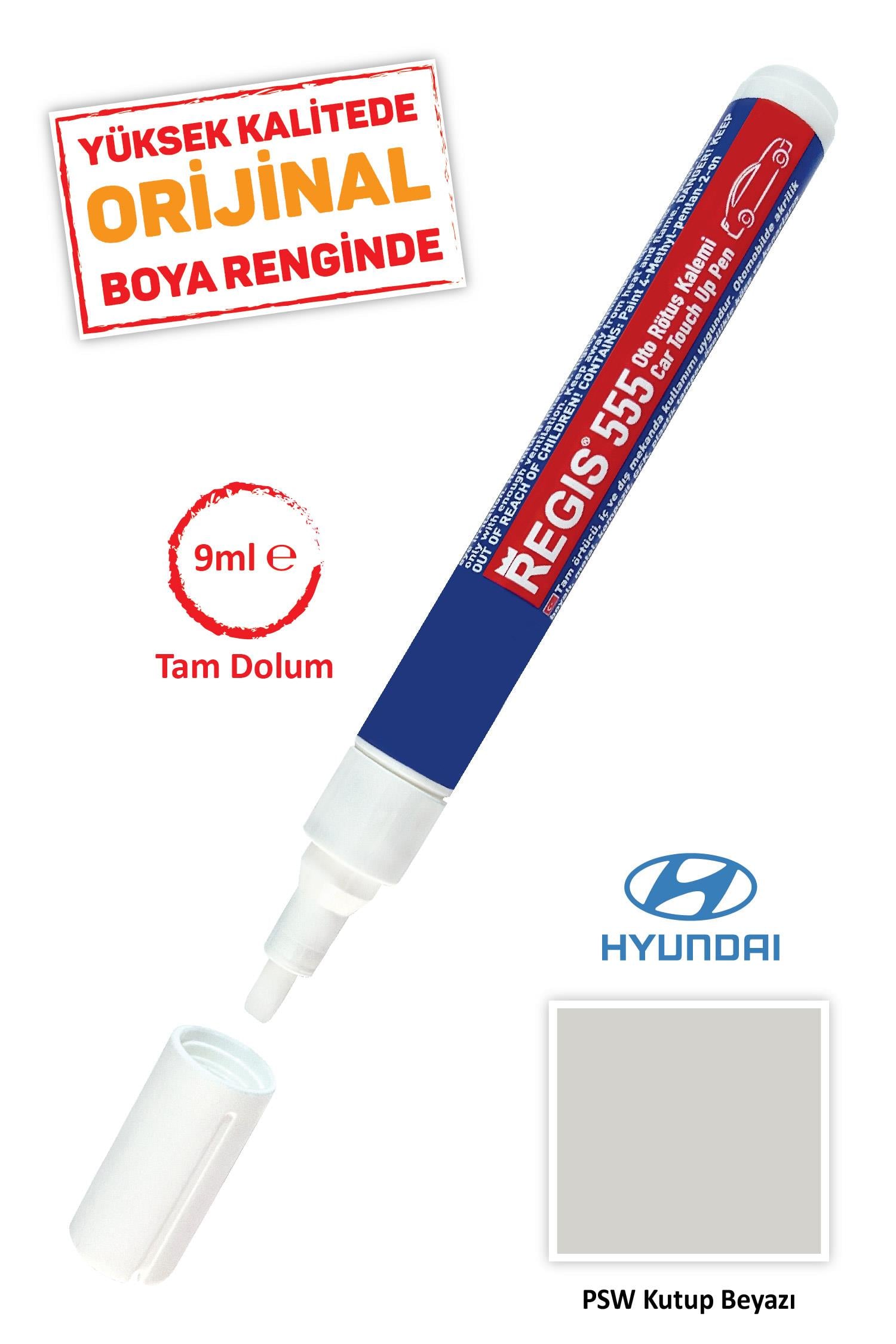 Hyundai PSW Kutup Beyazı Çizik Giderici Oto R.K Oto Tam Örtücü Rötüş Kalemleri