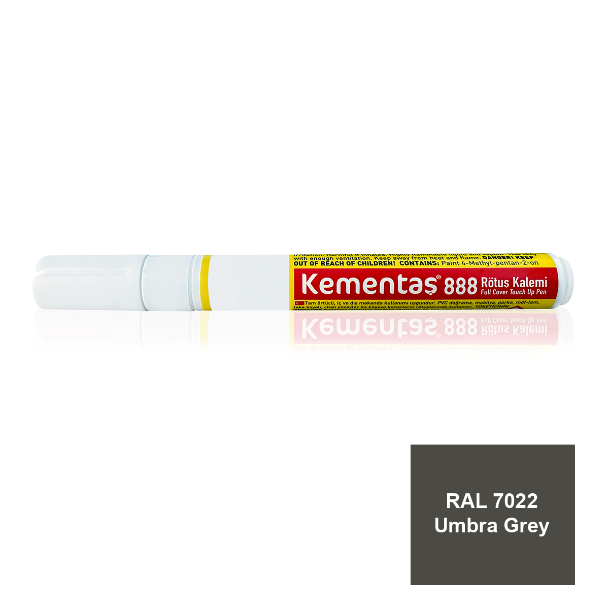 RAL 7022 Umbra Grey 2110 92 Tam Ört.Rötuş Kalemi Tam Örtücü Rötuş Kalemleri