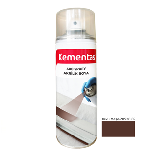 20520 89 Koyu Meşe Sprey Boya 400ml Kementaş Sprey Boya