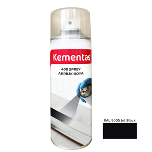 RAL 9005 Jet Black Sprey Boya 400ml Kementaş Sprey Boya