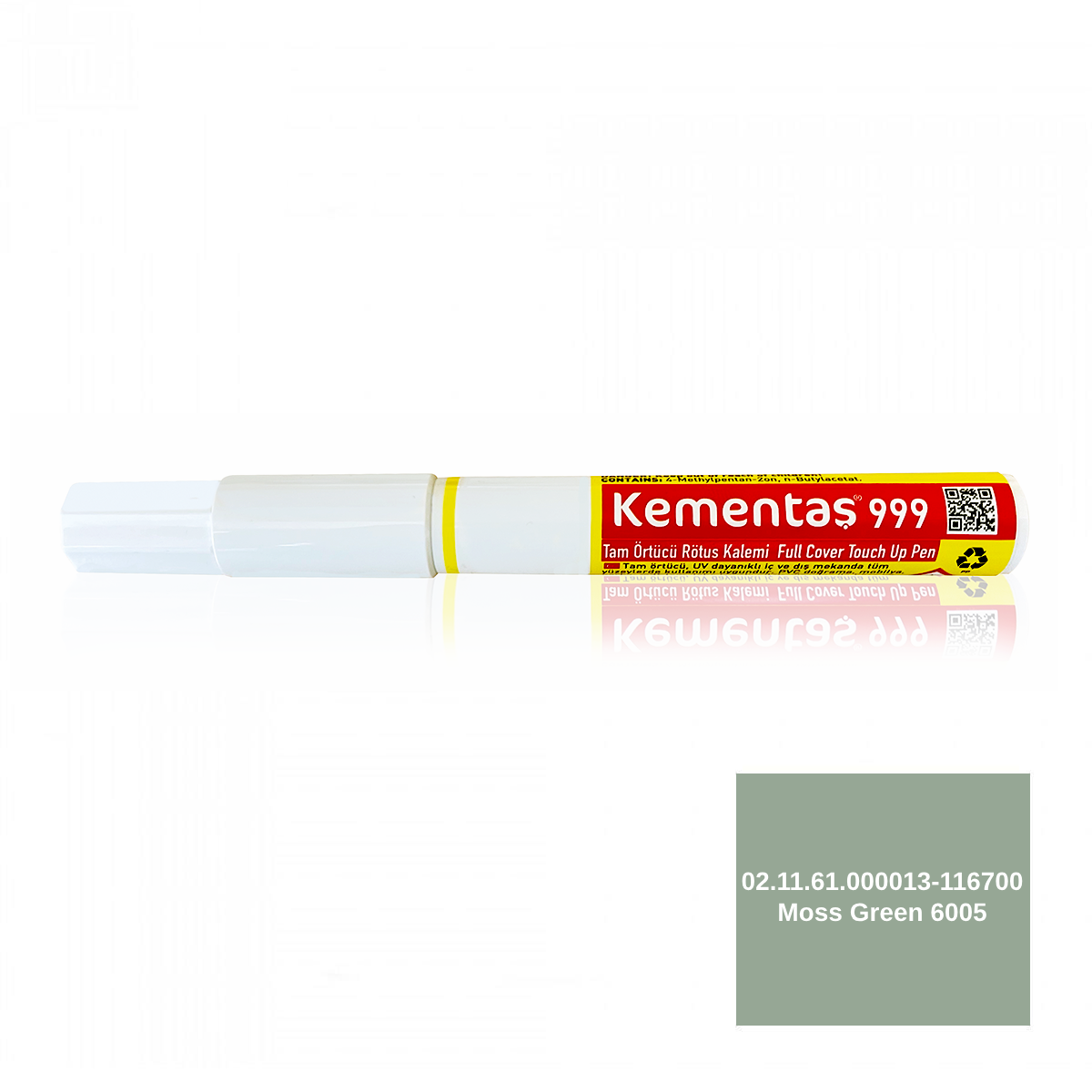 02.11.61.000013-116700 Moss Green 6005 R.Kalemi Tam Örtücü Rötuş Kalemleri