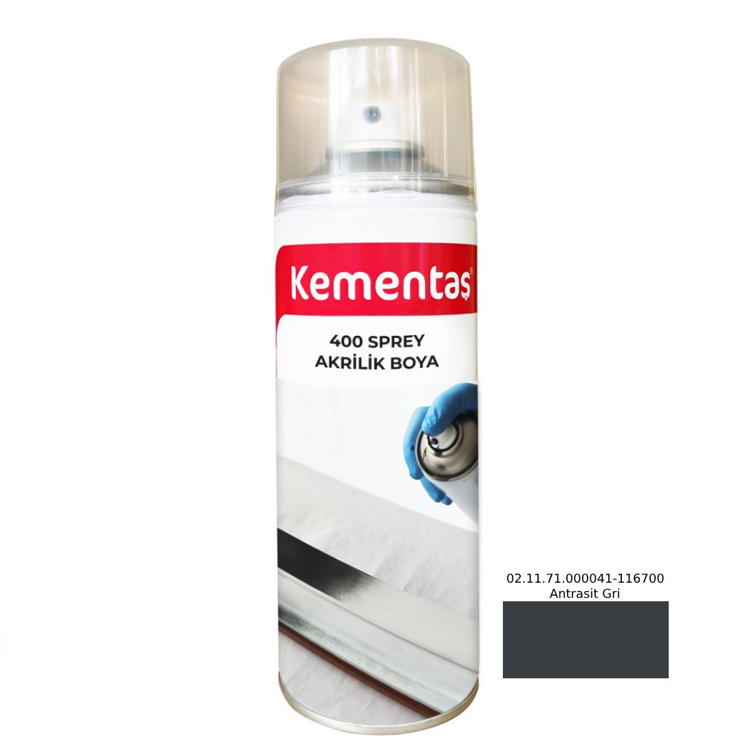 02.11.71.000041-116700 Antrasit Gri Sprey Boya Kementaş Sprey Boya