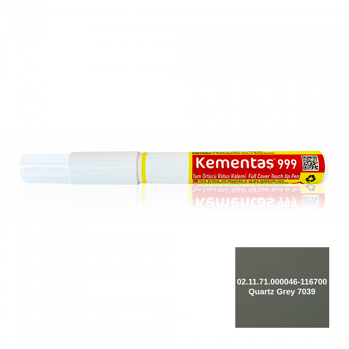 02.11.71.000046-116700 Quartz Grey 7039 R.Kalemi Tam Örtücü Rötuş Kalemleri