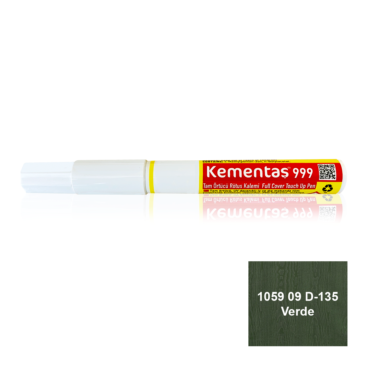 1059 09 D-135 Verde Tam Örtücü Rötuş Kalemi Tam Örtücü Rötuş Kalemleri