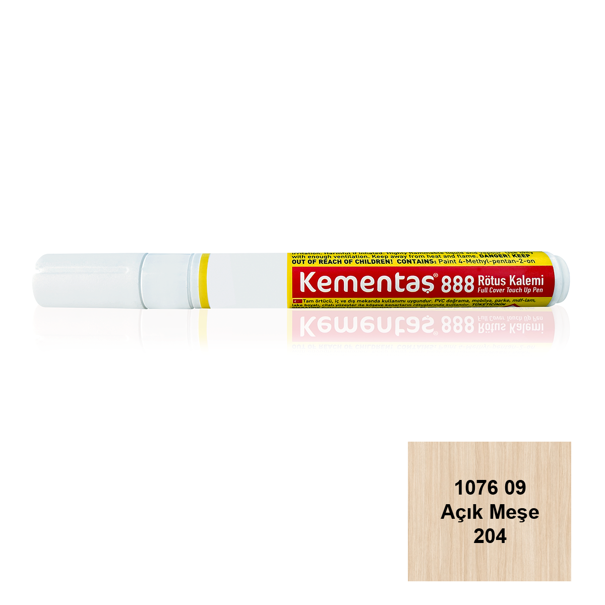 Tam Örtücü Rötuş Kalemleri 1076 09 Açık Meşe 204 Tam Örtücü Rötuş Kalemi
