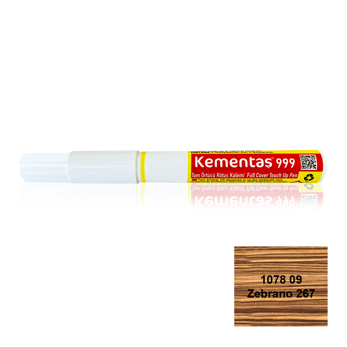1078 09 Zebrano 267 Tam Örtücü Rötuş Kalemi Tam Örtücü Rötuş Kalemleri