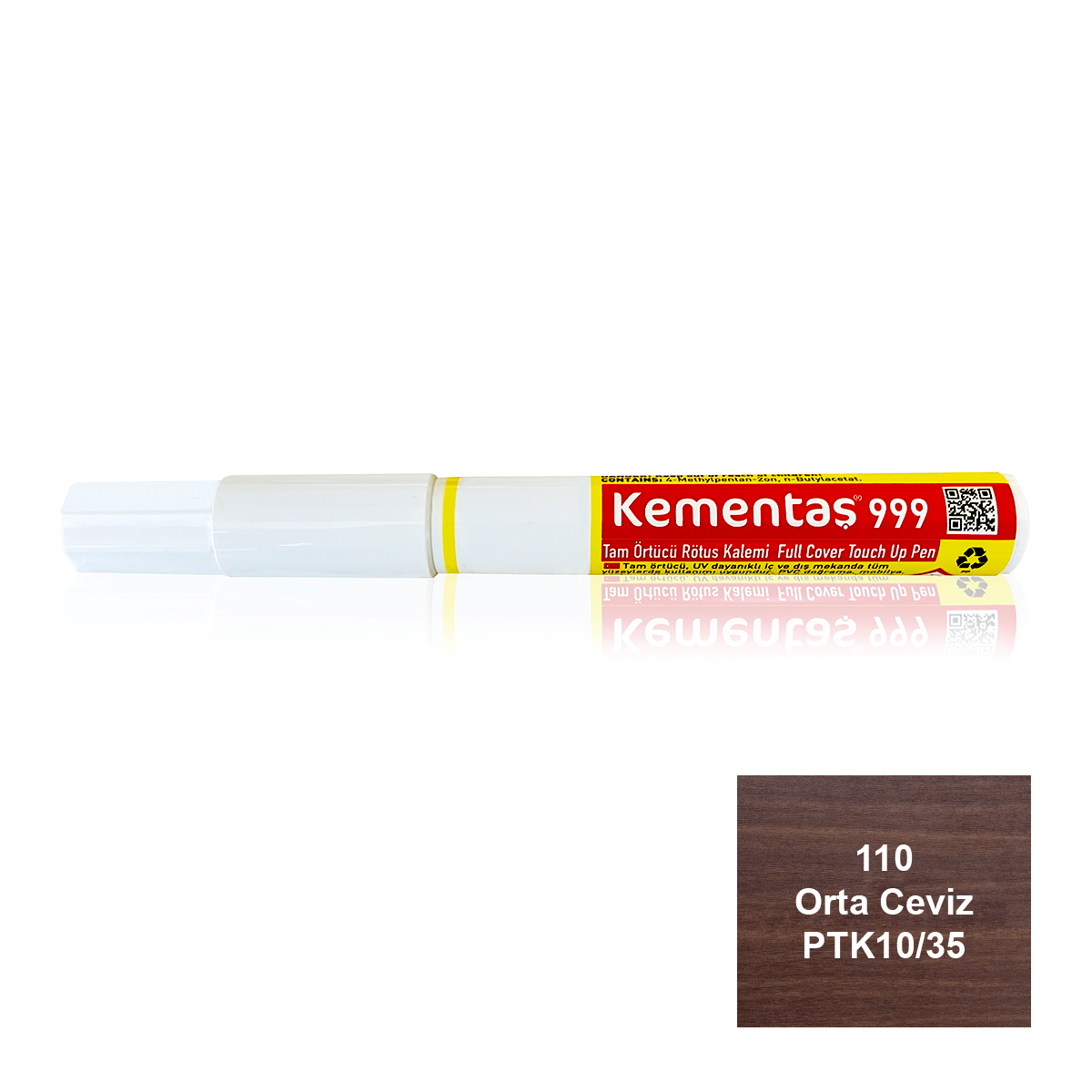 Tam Örtücü Rötuş Kalemleri 110 Orta Ceviz PTK10/35 Tam Örtücü Rötuş Kalemi