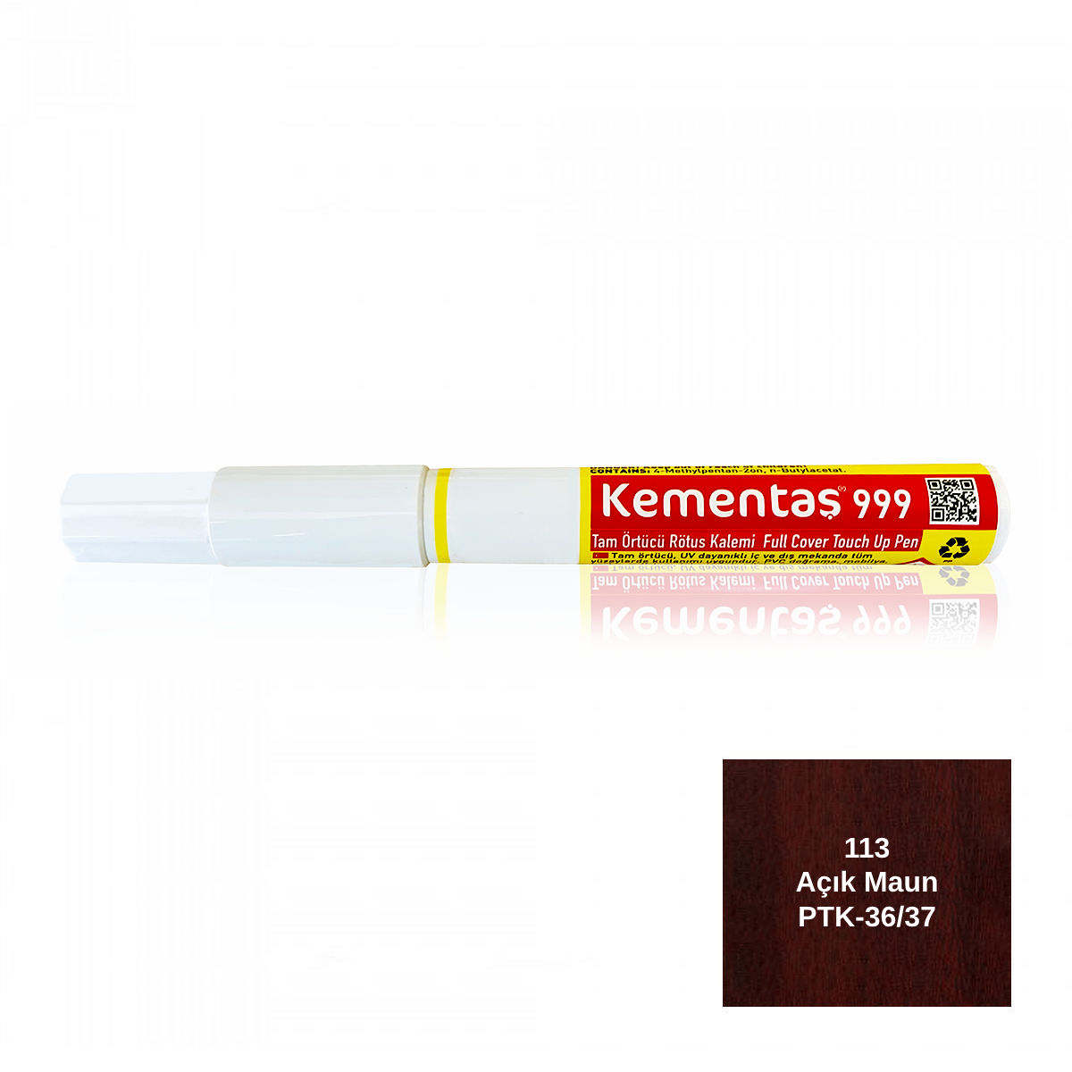 Tam Örtücü Rötuş Kalemleri 113 Açık Maun PTK-36/37 Tam Örtücü Rötuş Kalemi