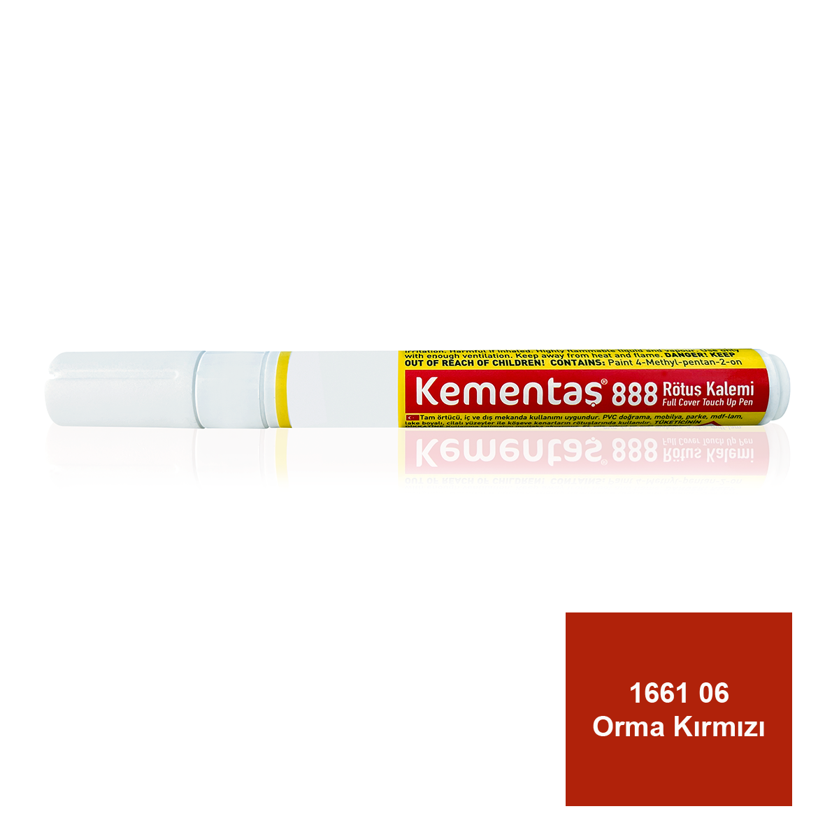 Tam Örtücü Rötuş Kalemleri 1661 06 (KB) Orma Kırmızı Tam Ört.Rötüş Kalemi