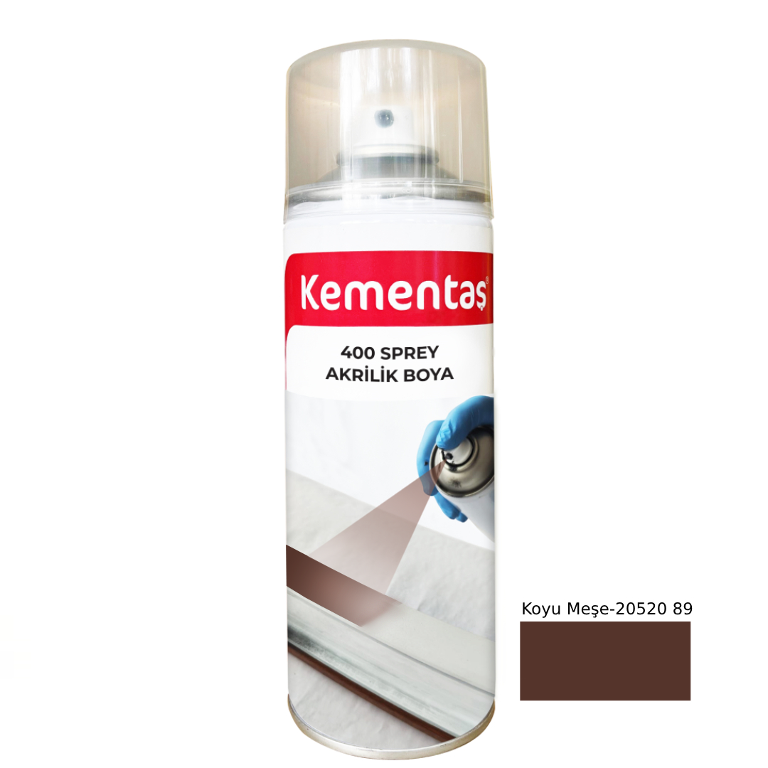 20520 89 Koyu Meşe Sprey Boya 400ml Kementaş Sprey Boya