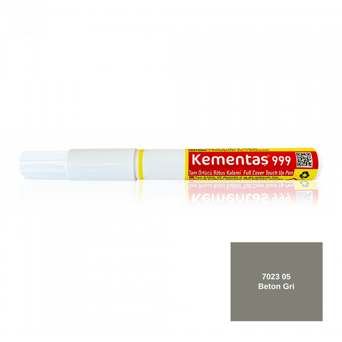 7023 05 Beton Gri Rötuş Kalemi Tam Örtücü Rötuş Kalemleri