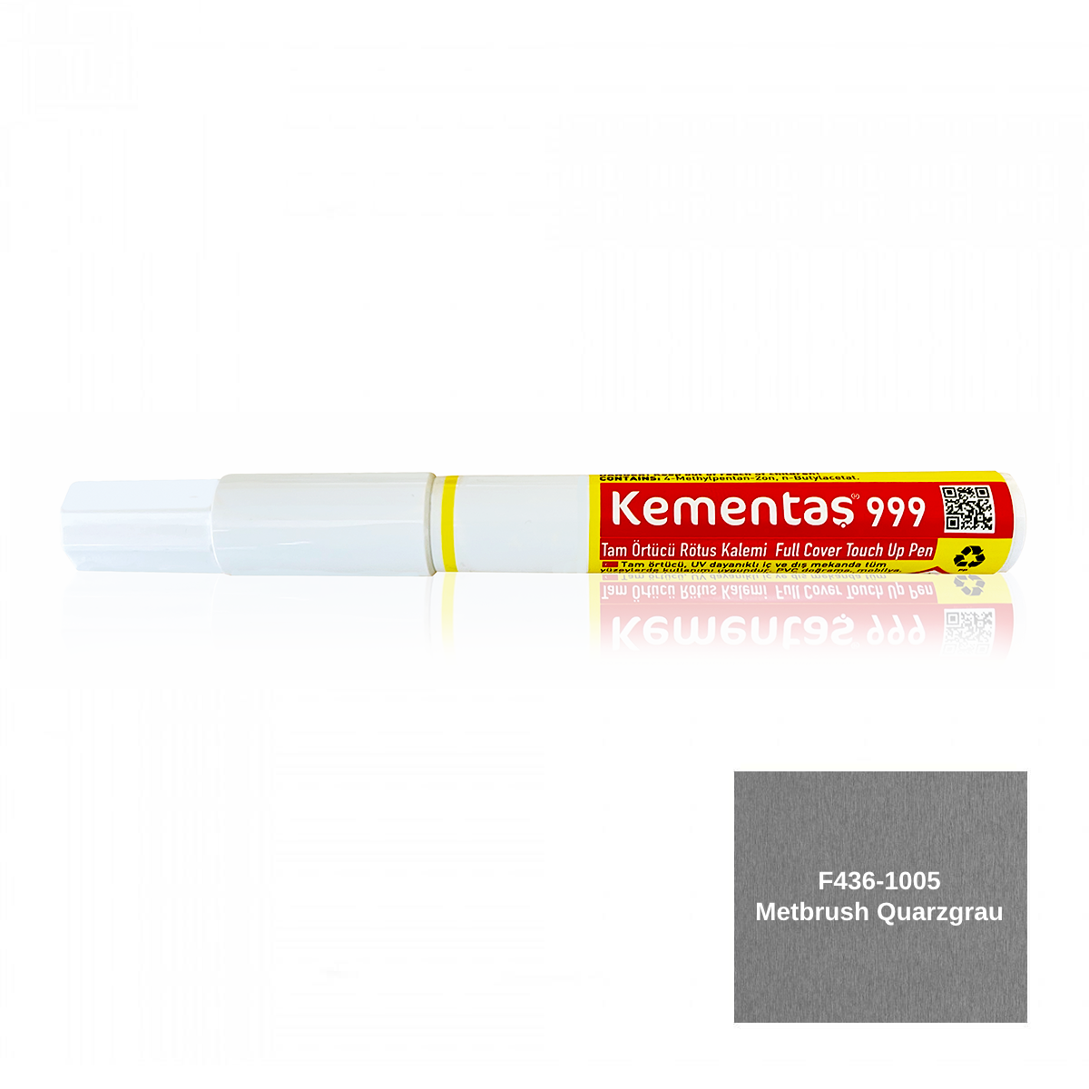 Tam Örtücü Rötuş Kalemleri F436-1005 Metbrush Quarzgrau Tam Ört.Rötuş Kalemi