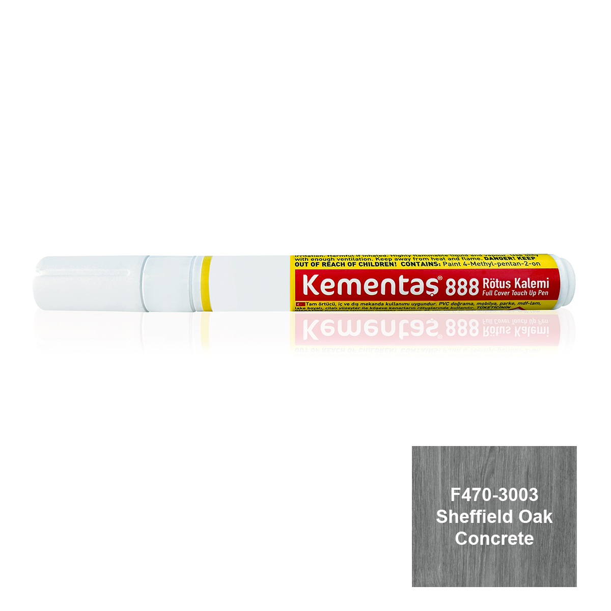 F470-3003 Sheffield Oak Concrete Tam Örtücü R. K. Tam Örtücü Rötuş Kalemleri