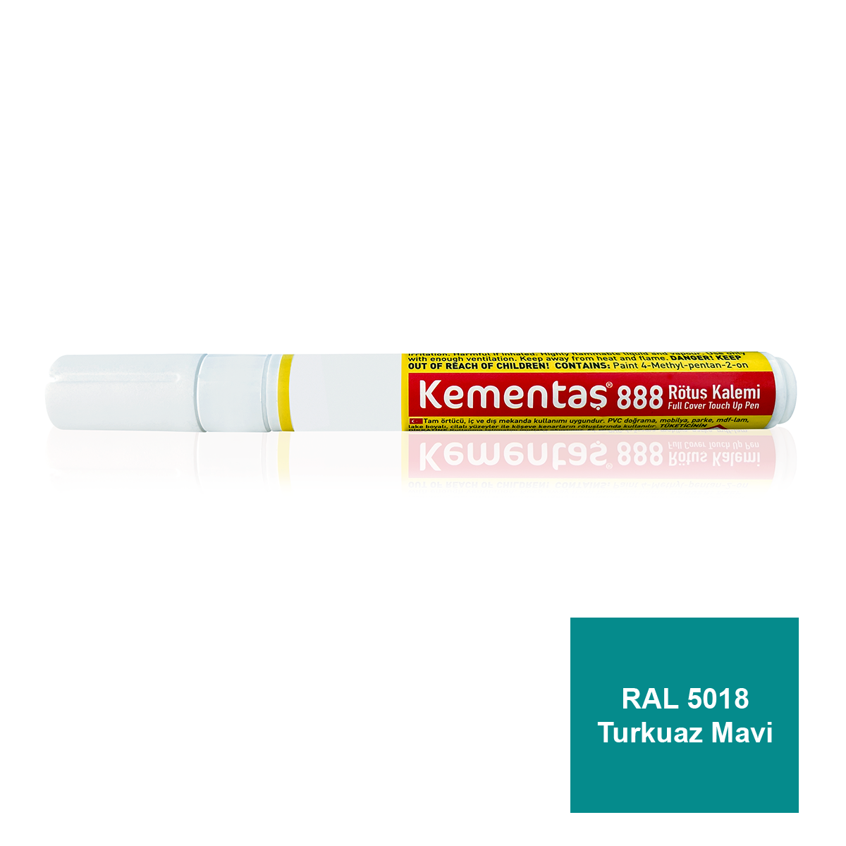 RAL 5018 Turkuaz Mavi Tam Örtücü Rötuş Kalemi Tam Örtücü Rötuş Kalemleri