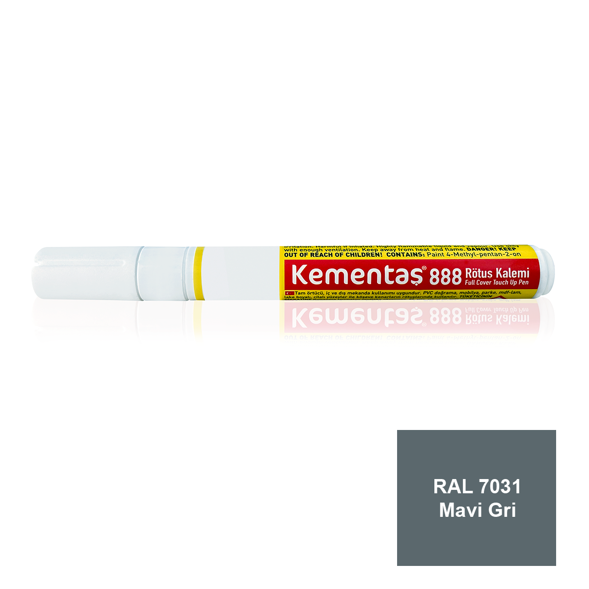 RAL 7031 Mavi Gri Tam Ört. Mob. Röt. Kalemi Tam Örtücü Rötuş Kalemleri